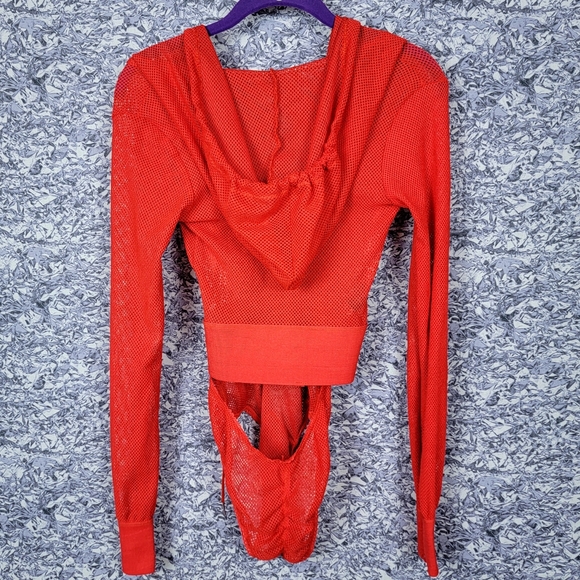 Red Fishnet Bosysuit - Picture 4 of 6
